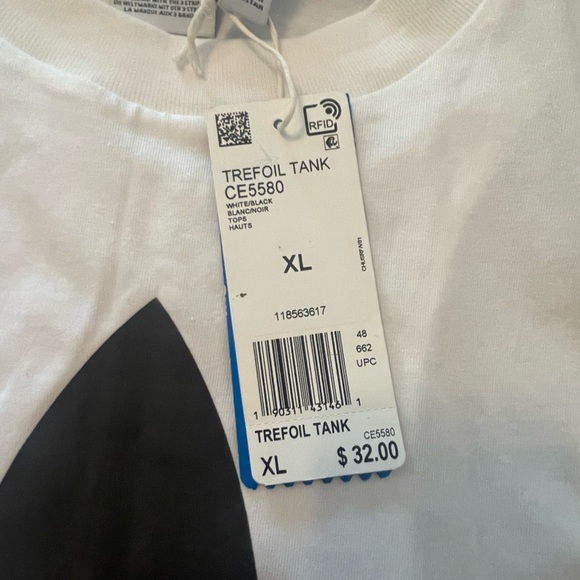 Adidas Trefoil tank top-women’s size XL - Picture 3 of 3